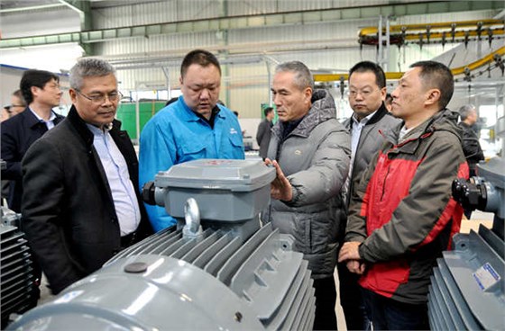 皖南電機|電機廠家:來賓在車間參觀 皖南電機|電機廠家:來賓在車間參觀