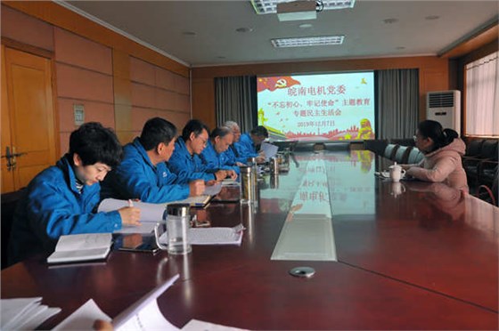 皖南電機黨委召開對照黨章黨規(guī)找差距專題會議 皖南電機黨委召開對照黨章黨規(guī)找差距專題會議